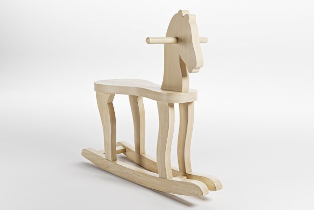 wood horse 3D 모델 .c4d .max .obj .3ds .fbx .stl .blend 