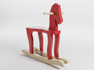 wood horse 3D 모델