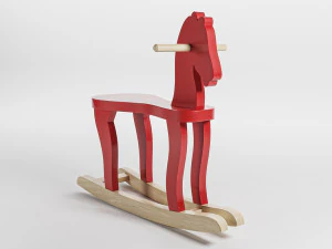 wood horse 3D Model