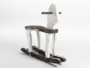 wood horse 3D Model