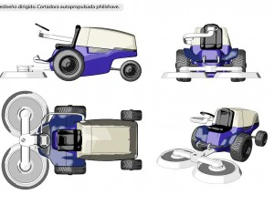 truck lawn mower re design philis aestethics 3D Model