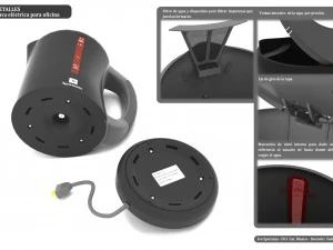 electric kettle unique design 3D Model