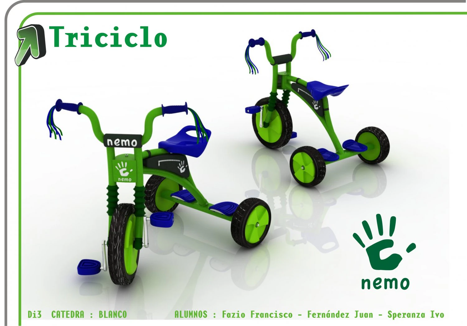 uniek ontwerp voor driewielers voor kinderen 3D Model .c4d .max .obj .3ds .fbx .stl .blend 