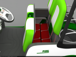 golf electric car unique design 3D Модель