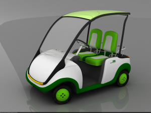 golf electric car unique design Modello 3D