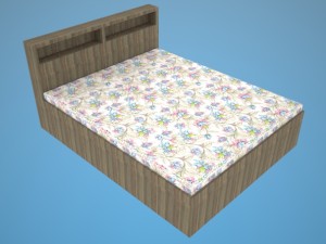 double bed Model 3D