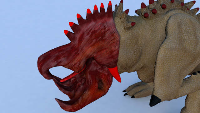 monstrous desert shrieker Modelo 3D .c4d .max .obj .3ds .fbx .stl .blend 