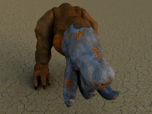 shrieker from tremors Modello 3D