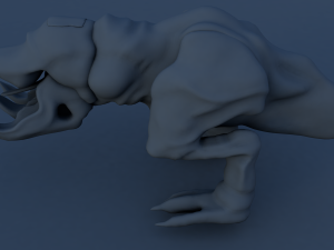 shrieker from tremors Modello 3D