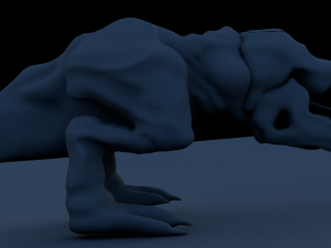 shrieker from tremors Modello 3D