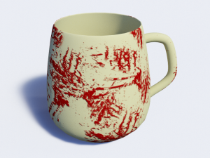 one cup with 8 different texture maps Modello 3D