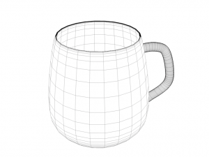 one cup with 8 different texture maps Modello 3D