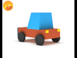 car mini - lowpoly 3D Model