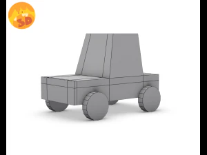 car mini - lowpoly 3D Model