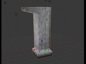 concrete buildings Model 3D