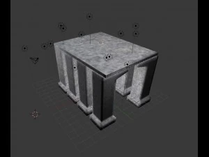 concrete buildings 3D Model