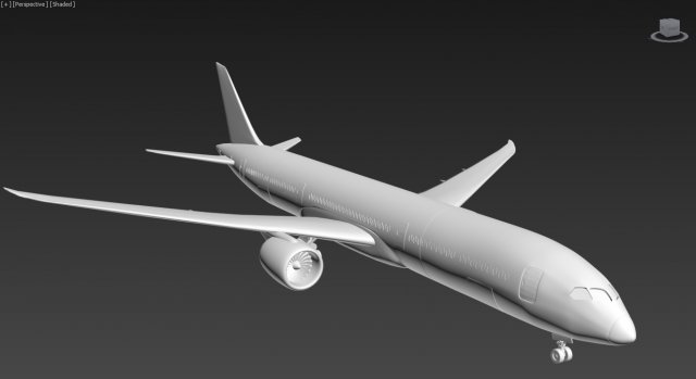 boeing 787 dreamliner 3dprintable 3d print model 3D Print Model .c4d .max .obj .3ds .fbx .lwo .lw .lws