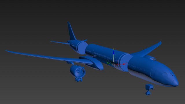 Download boeing 787 dreamliner 3dprintable 3d print model 3D Model
