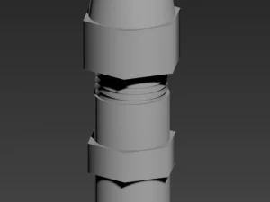 Boba Fett Rotj Gauntlet Schlauchanschluss 3D-Druckmodell 3D Druckmodell