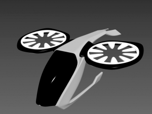 futuristic aircraft diy 3d model 3d print model 3D Принт Модель