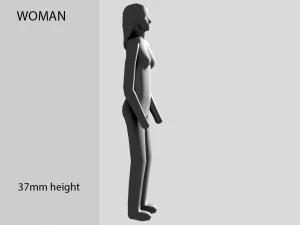 small low detalied people 3D Print Model