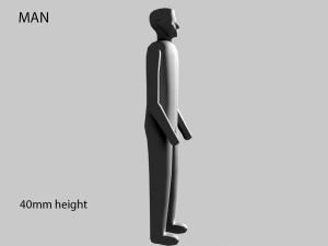 small low detalied people 3D Print Model