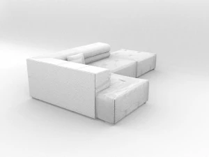sofa tufty too 3D Model