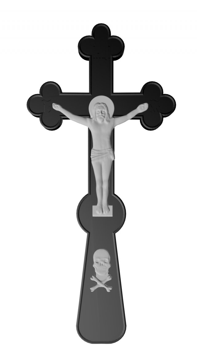 jesus christ on cross 3d print Modèles 3D en vedette .c4d .max .obj .3ds .fbx .stl .blend 