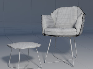 chair rolf benz 641 Model 3D