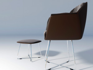 chair rolf benz 641 Model 3D