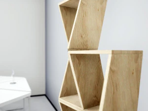 modular table shelf chair ue4 3D Model