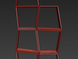 modular table shelf chair ue4 3D Модель