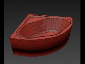 acrylic corner bath newday Modèle 3D