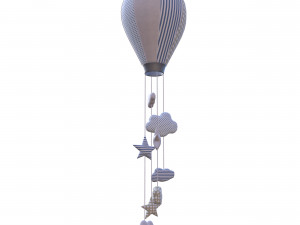 hot air balloon baby mobile 3Dモデル