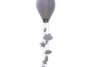 hot air balloon baby mobile 3D Model