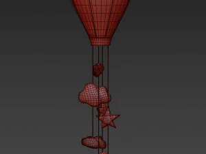 hot air balloon baby mobile 3D Model