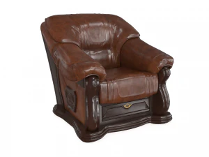 armchair lord brown pbr 3D Model