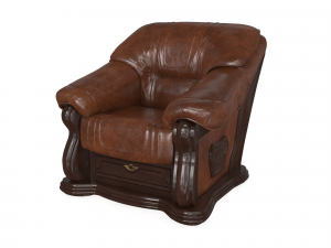 armchair lord brown pbr 3D 모델