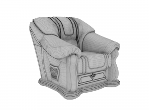 armchair lord brown pbr 3D 모델
