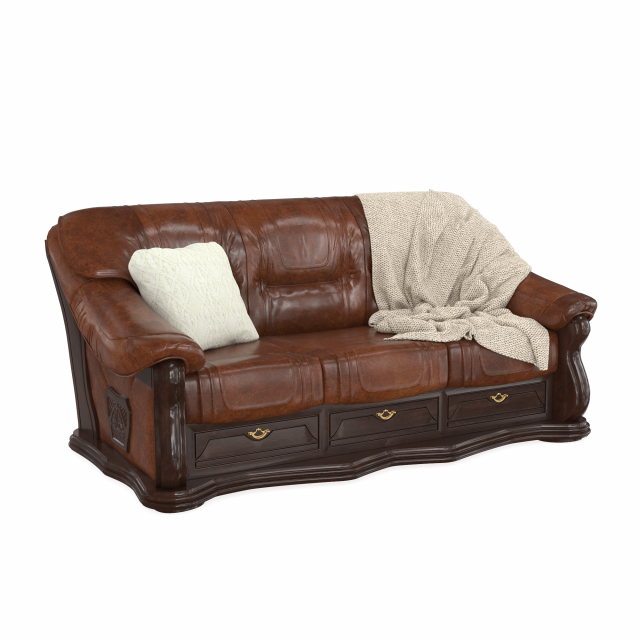 sofa lord pbr Model 3D .c4d .max .obj .3ds .fbx .stl .blend 