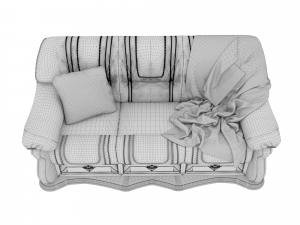 sofa lord pbr Model 3D