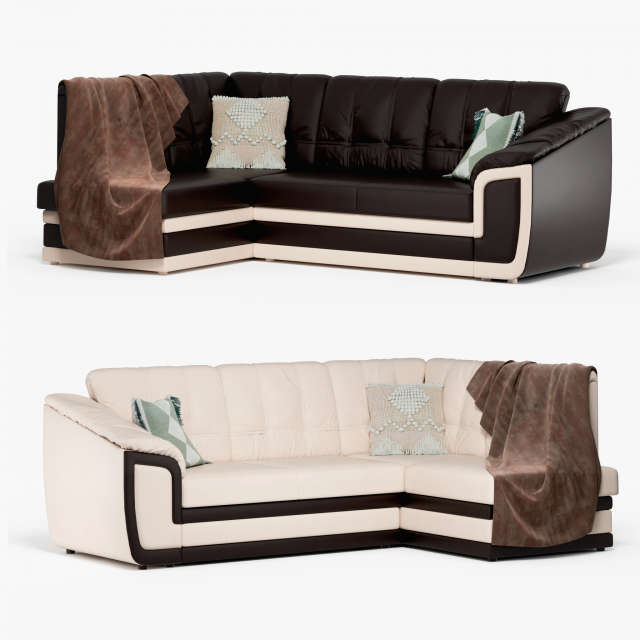 Sofa Bayron 3D 模型 .c4d .max .obj .3ds .fbx .stl .blend 