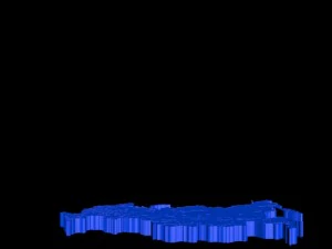 maps russia in 3d 3D Model
