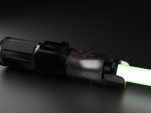 yodas light saber 3D मॉडल