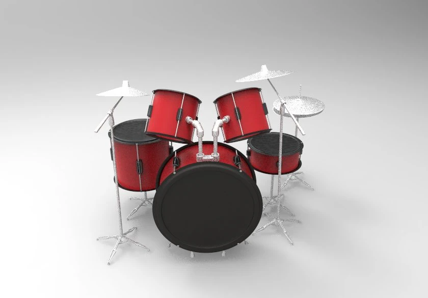 configurazione del tamburo Modello 3D .c4d .max .obj .3ds .fbx .stl .blend 