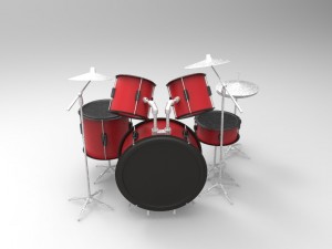 drum setup 3D Model