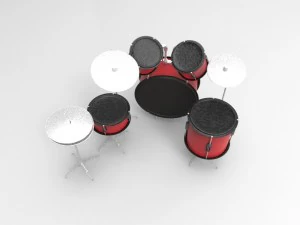 configurazione del tamburo Modello 3D
