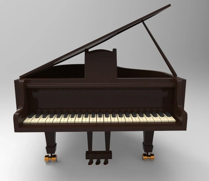 piano 3D Model .c4d .max .obj .3ds .fbx .stl .blend