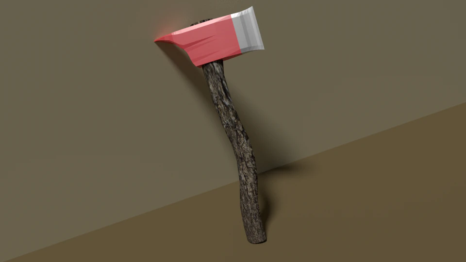 lumber axe 3D Model .c4d .max .obj .3ds .fbx .stl .blend 
