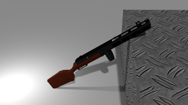 ppsh-41 submachine 3D Модель .c4d .max .obj .3ds .fbx .stl .blend 